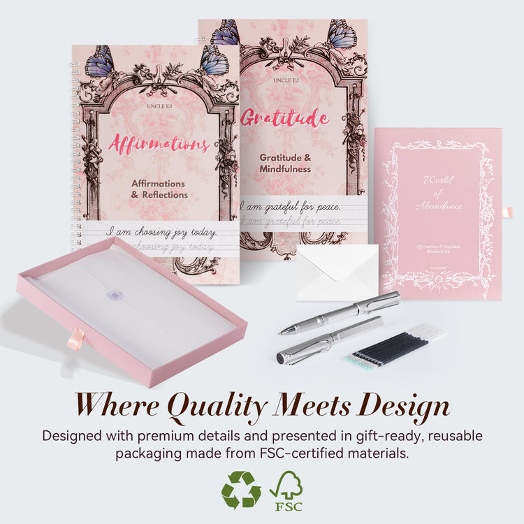 World of Abundance Gratitude & Affirmations Workbook Kit